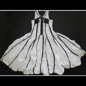 Jottum  Girls Surprise White Dark Navy Dress Sasha